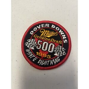 Dover Downs White Lightning NASCAR Patch 1995 Miller 500